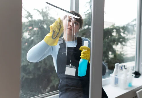 Nettoyage de vitres intérieures et extérieures aux Pins